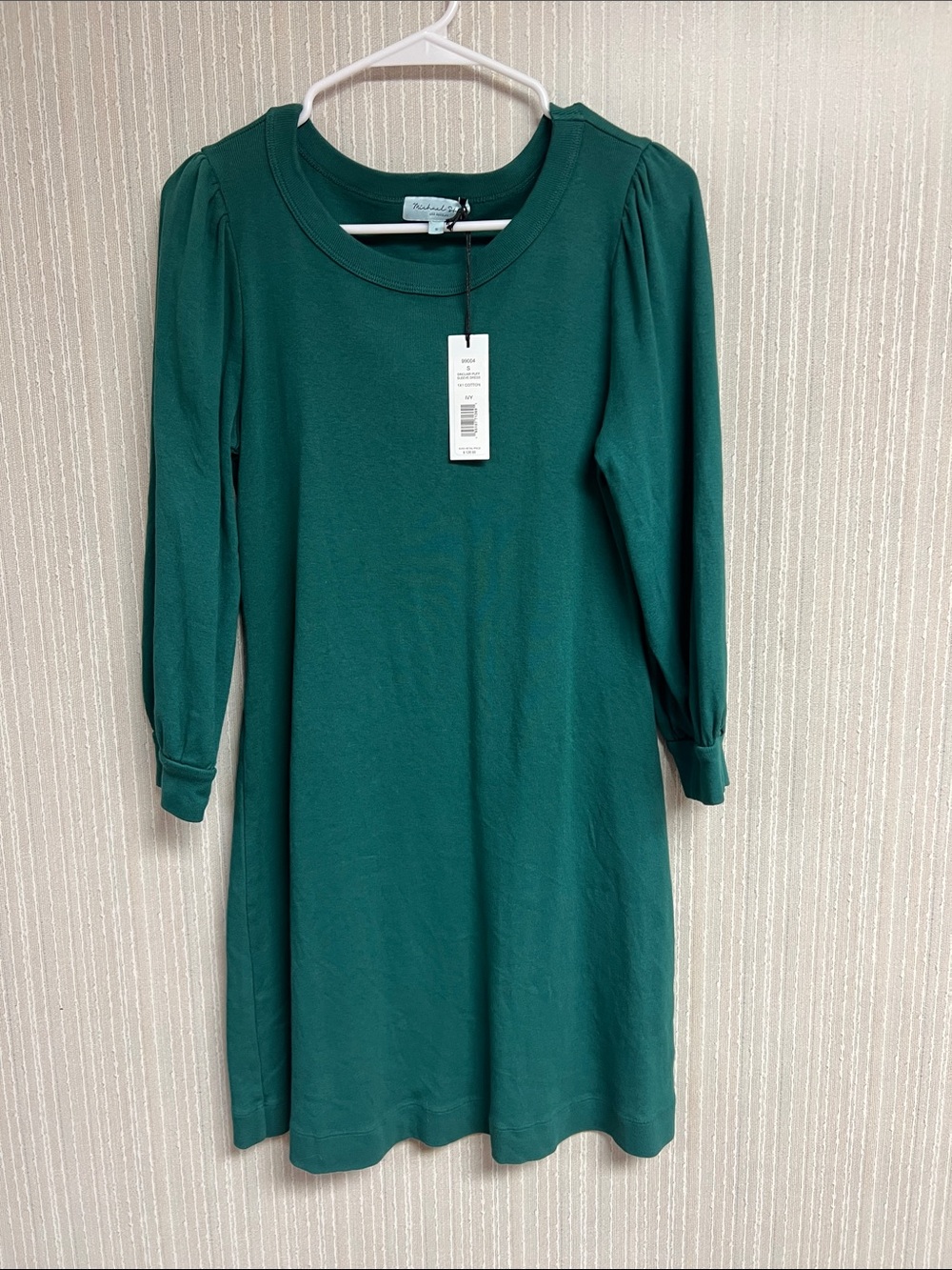 Michael Stars Emerald Green Long Sleeve Knit Dress for Girls